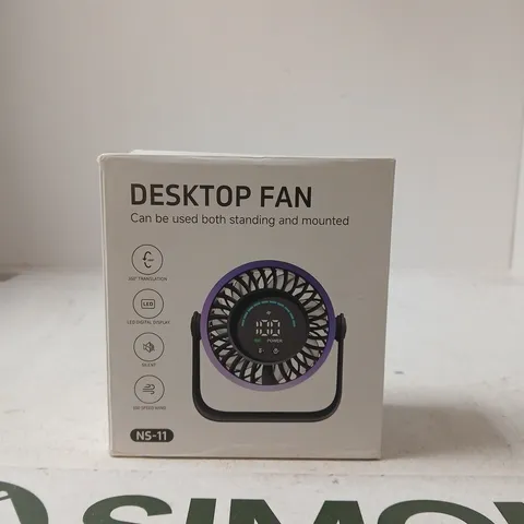 NS-11 DESK FAN – DESKTOP OR MOUNTABLE