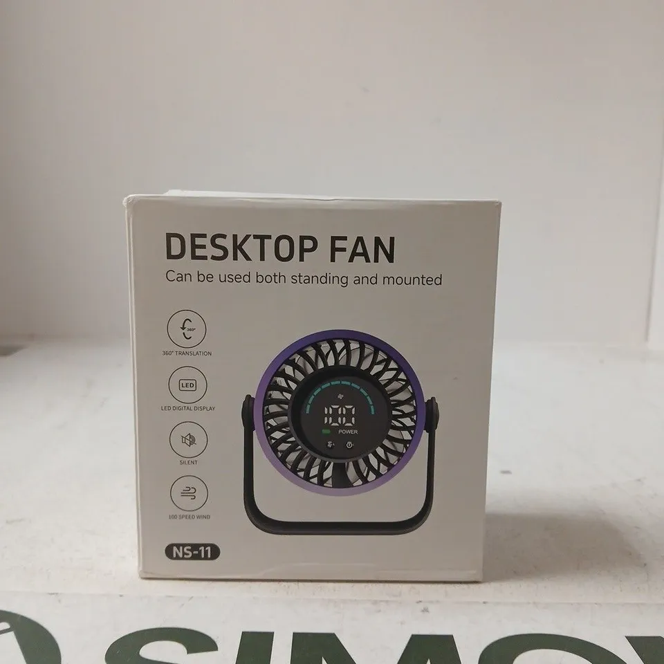 NS-11 DESK FAN – DESKTOP OR MOUNTABLE