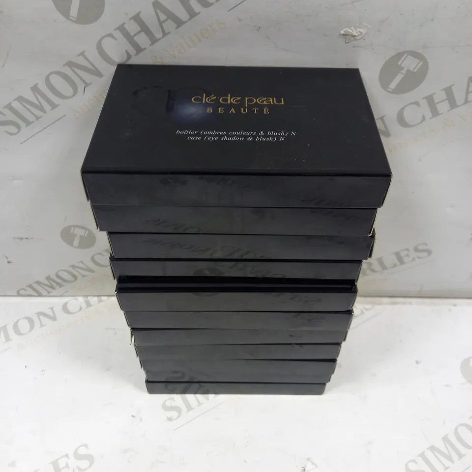BOX OF 11 CLE DE PEAU BRAUTE BLUSH CASES AND BRUSHES 