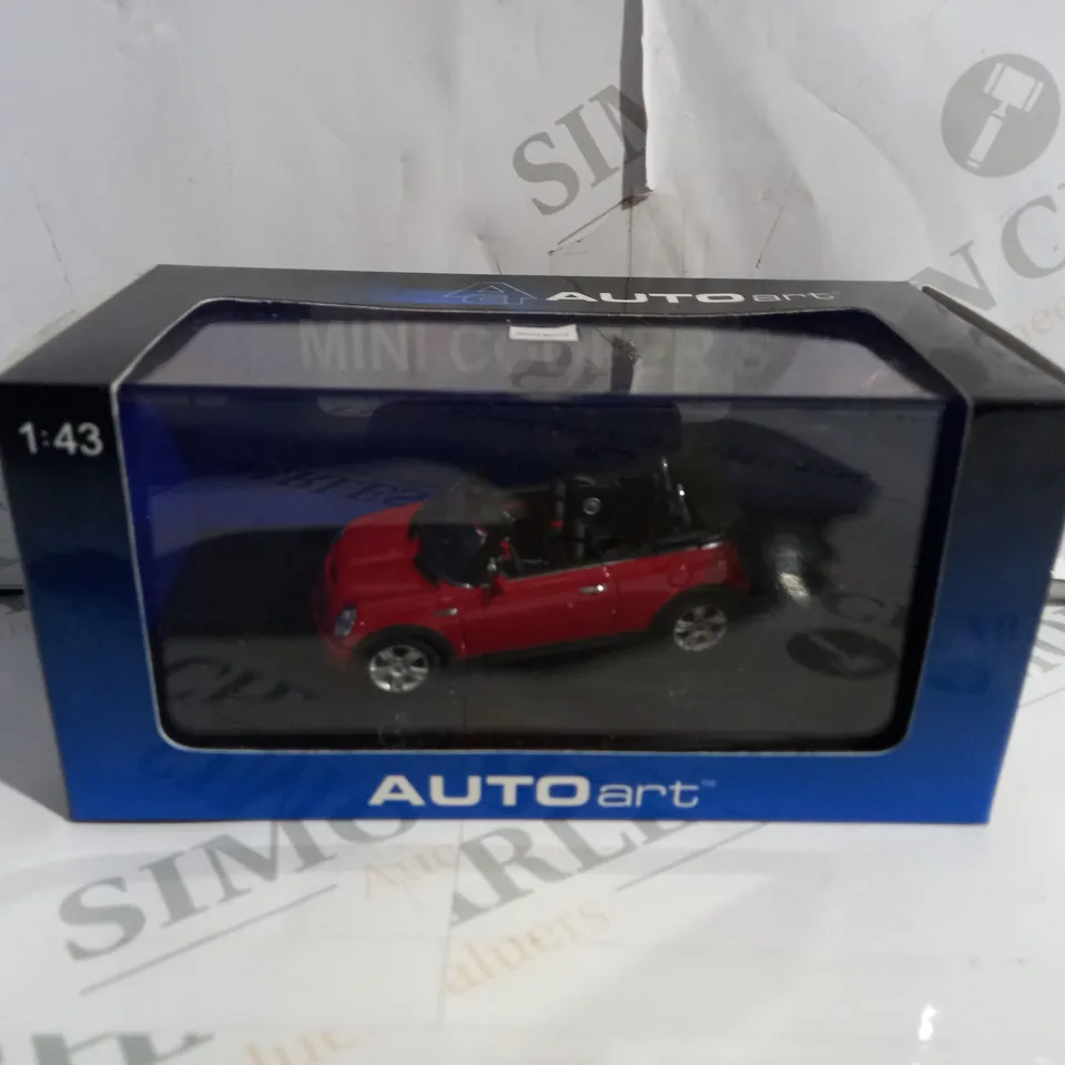 BOXED MINI COOPER S CABRIOLET -54849- AUTOART 1:43 SCALE