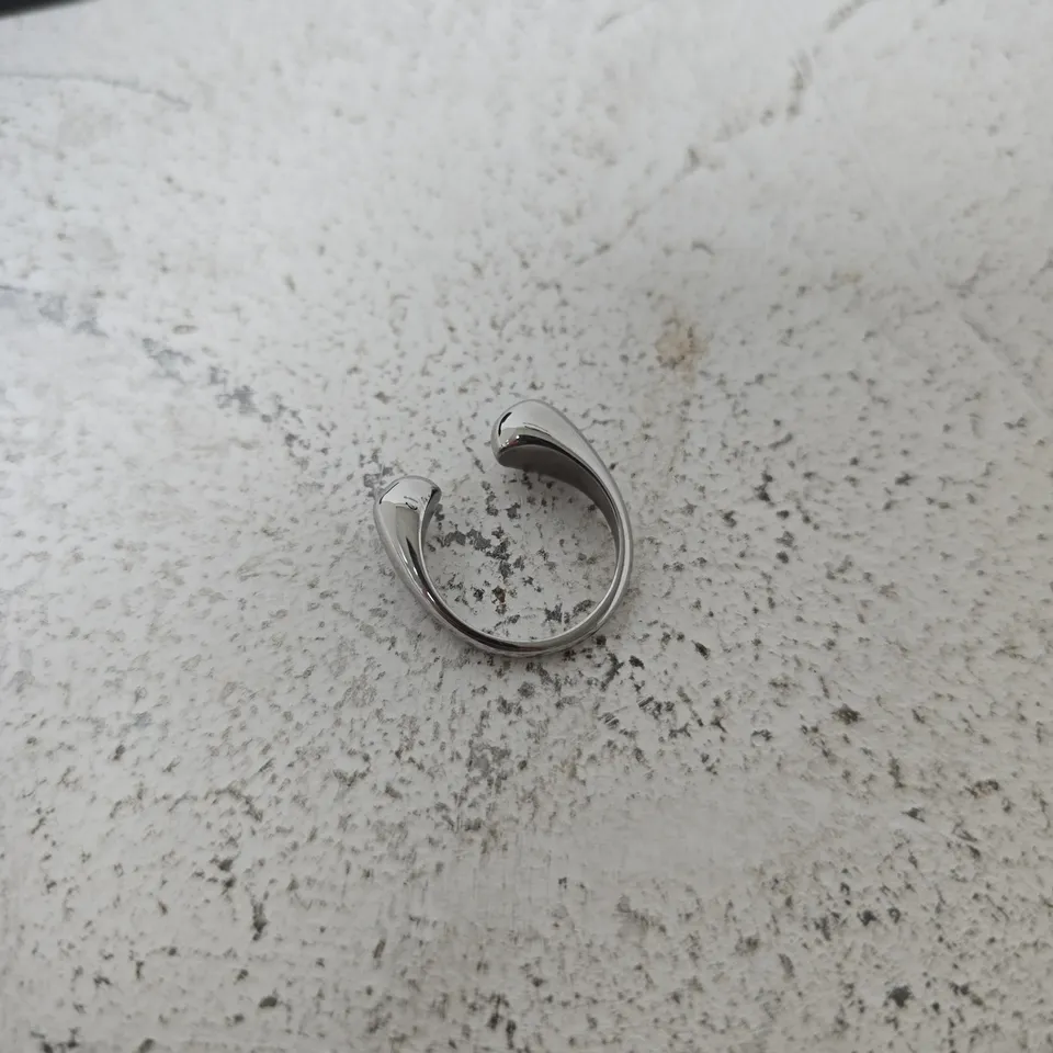 BOXED FOR YOU COLLECTION SILVER STEEL WRAP RING