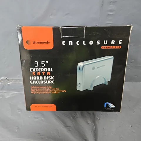 APPROXIMATELY 5 BOXED DYNAMODE 3.5" EXTERNAL SATA HARD DISK ENCLOSURES 