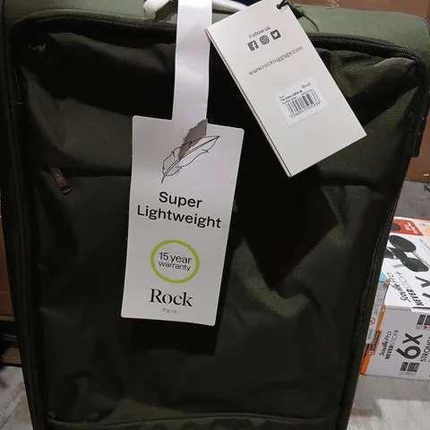 ROCK PARIS SUPER LIGHTWEIGHT ROLLING SUITCASE – OLIVE