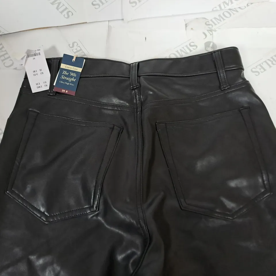 ABERCROMBIE & FITCH 90'S STRAIGHT ULTRA HIGH RISE TROUSERS - 29 8