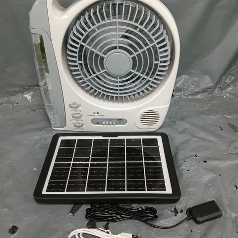 6 - IN -1 RECHARGEABLE FAN WITH LED LAMP