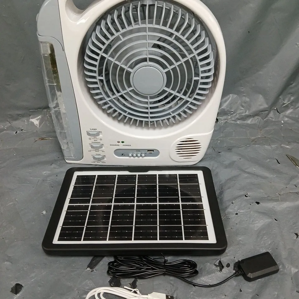 6 - IN -1 RECHARGEABLE FAN WITH LED LAMP