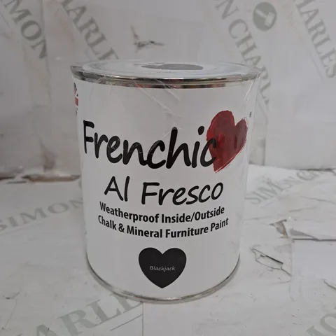 FRENCHIC AL FRESCO CHALK AND MINERAL FURNITURE PAINT 750 ML - BLACKJACK - COLLECTION ONLY