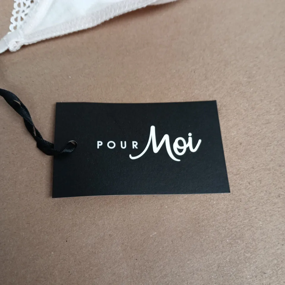 POUR MOI LOVE TO LOUNGE COTTON NON-WIRED BRA – PEARL, UK 38C