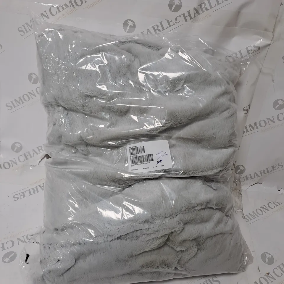 BOXED COZEE HOME VELVETSOFT HEATED THROW IN LIGHT GREY