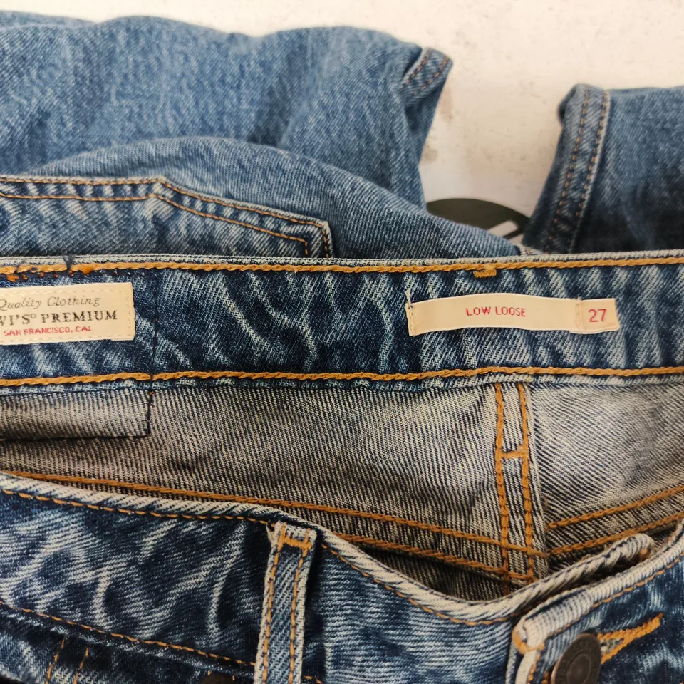 LEVI'S PREMIUM LOW LOOSE JEANS – UK 27