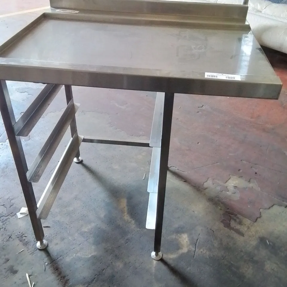 STAINLESS STEEL INDUSTRIAL CATERING WORKTOP/COUNTER