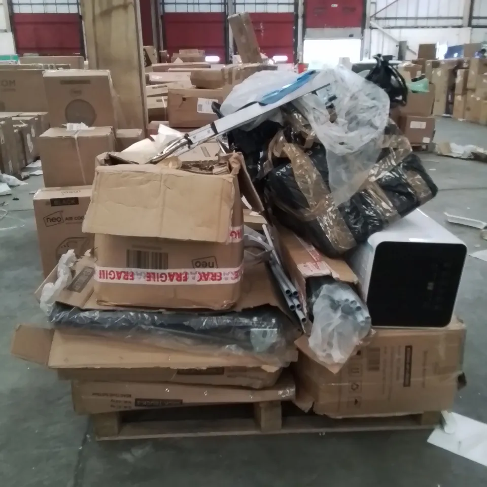 PALLET CONTAINING NEO PRODUCTS SUCH AS;NEO TROLLEYS,AIR CONDITIONING UNIT,TOWER FAN