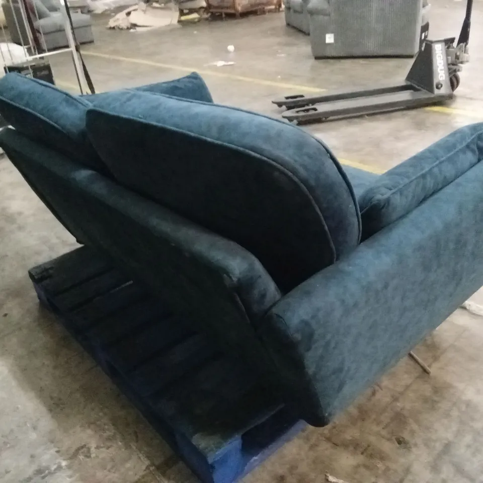 PAULO FABRIC 2 SEATER SOFA - NAVY