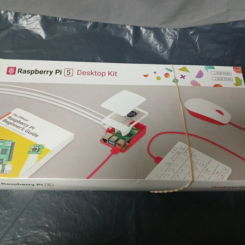 RASPBERRY PI 5 DESKTOP KIT – BOXED (OFFICIAL MOUSE, CASE & 27W USB-C POWER SUPPLY)