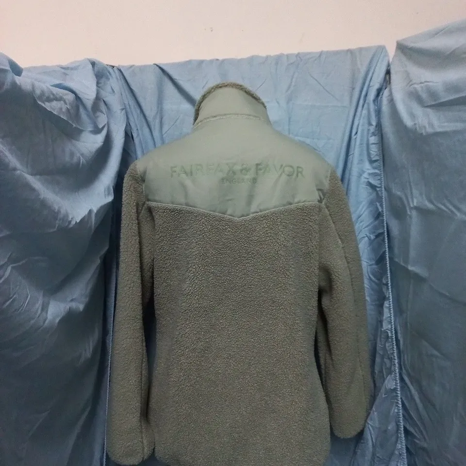 FAIRFAX & FAVOR THE AGNES FLEECE JACKET – PISTACHIO, MEDIUM