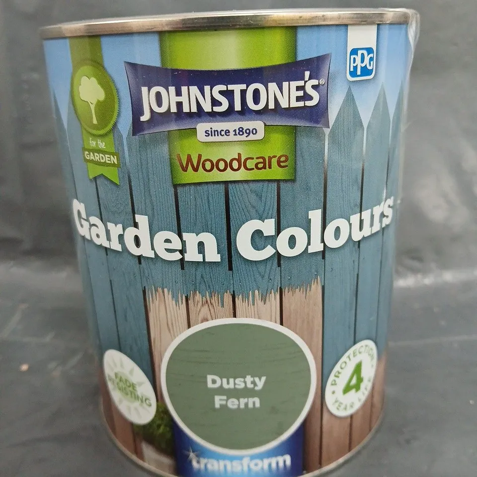 JOHNSTONE'S WOODCARE GARDEN COLOURS - DUSTY FERN - 1L - COLLECTION ONLY