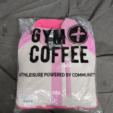 BAGGED GYM+ COFFEE SNAP POLAR FLEECE – COTTON CANDY PINK, SIZE L
