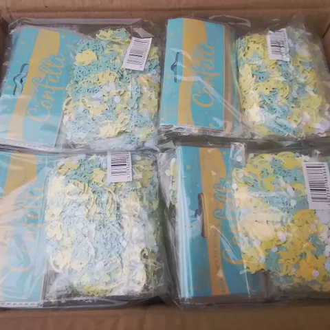 LOT OF 10 BOXES OF BRAND NEW BABIES FIRST BIRTHDAY CONFETTI - 144 PIECES PER BOX / TOTAL 1440