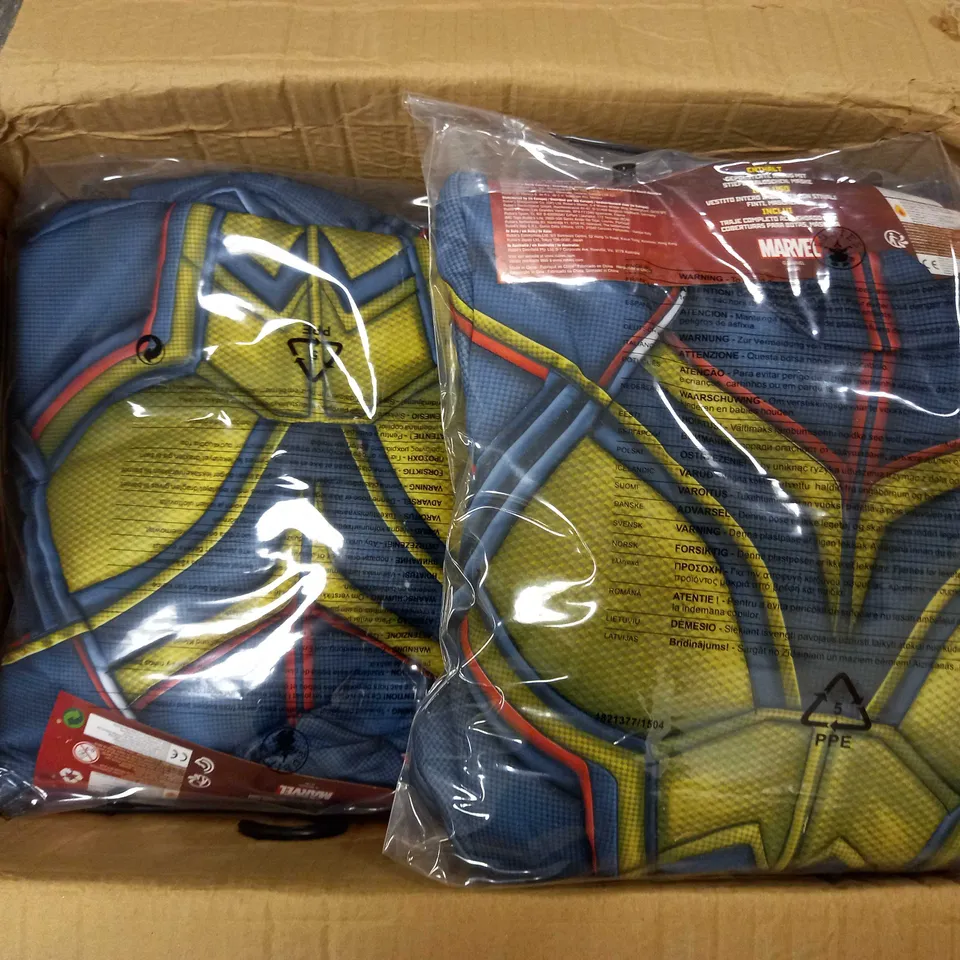 BOX OF APPROX 12 MARVEL ANTMAN AND THE WASP COSTUMES - THE WASP (SIZE LARGE)