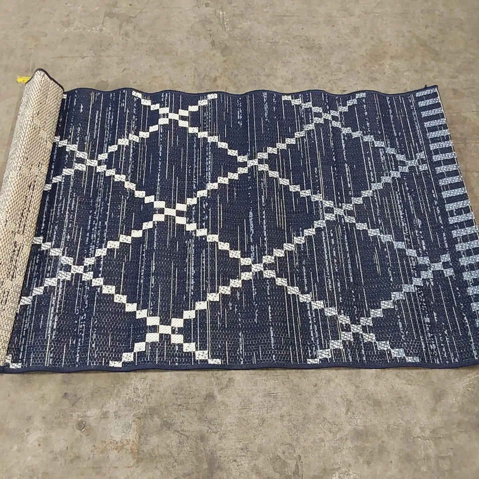 BRAND NEW PACO HOME RUG IN BLUE - 80 x 150cm