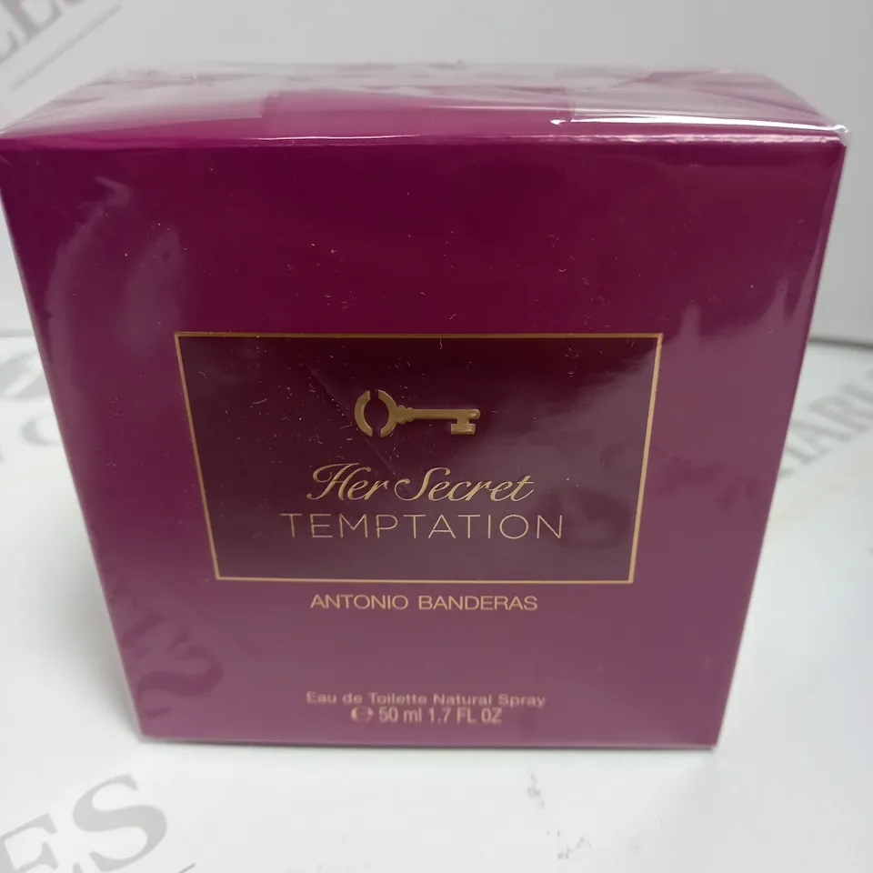 BOXED AND SEALED HER SECRET TEMPTATION ANTONIO BANDERAS EAU DE TOILETTE 50ML