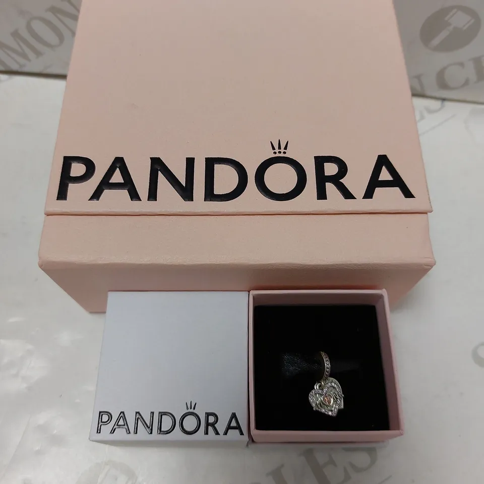 PANDORA HEART & MUM DANGLE CHARM