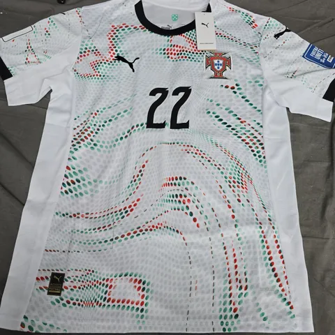 PORTUGAL NATIONAL FOOTBALL SHIRT NO. 22 NINNE – PUMA DRYCELL, OFFICIAL LICENSED