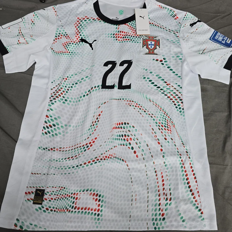 PORTUGAL NATIONAL FOOTBALL SHIRT NO. 22 NINNE – PUMA DRYCELL, OFFICIAL LICENSED