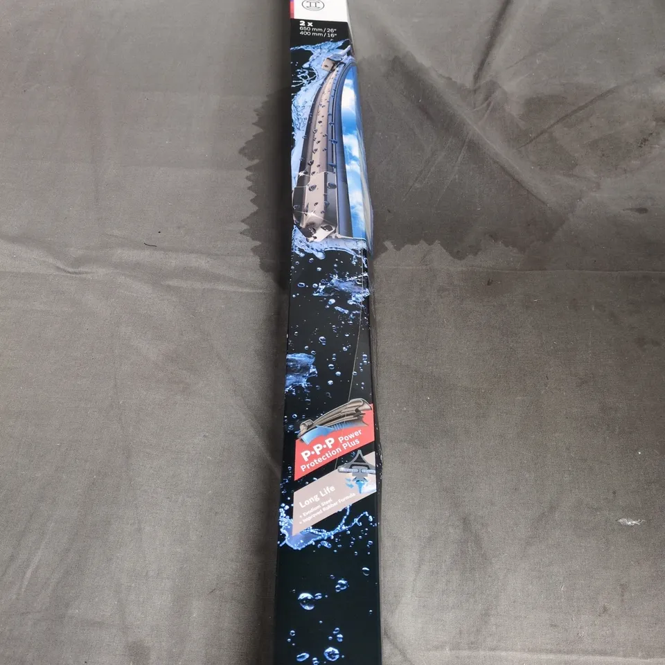 BOSCH AEROTWIN WIPER BLADES – 2 X BLADES: 650MM/26IN & 400MM/16IN IN ORIGINAL PACKAGING