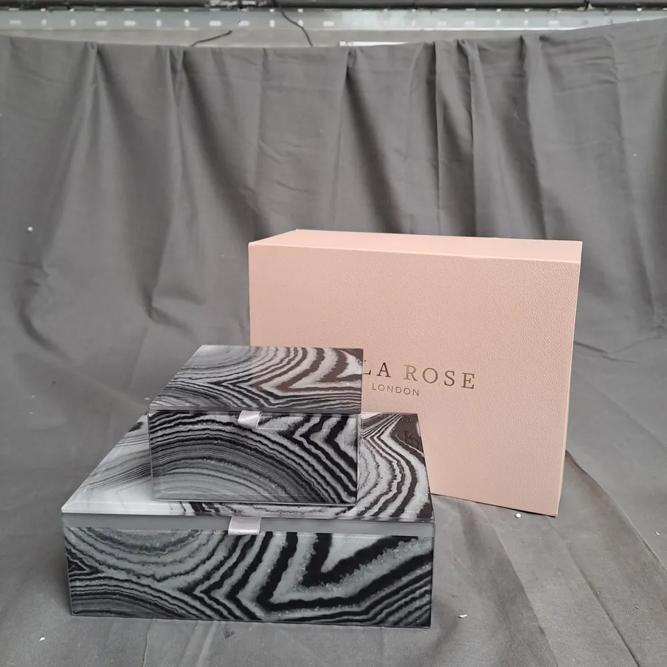 BOXED LOLA ROSE JEWELLERY STORAGE BOXES