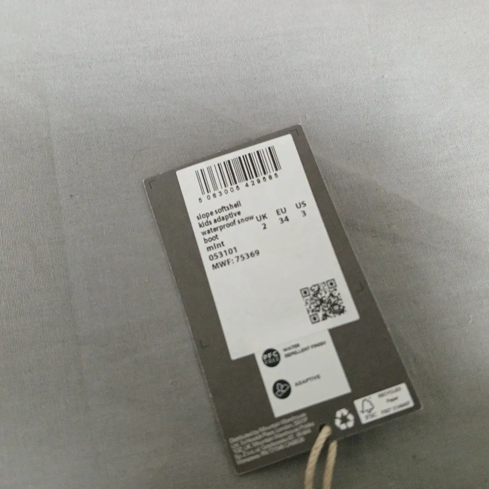 MOUNTAIN WAREHOUSE KIDS' PURPLE WATERPROOF SNOW BOOTS, UK 2 (EU 34 / US 3)