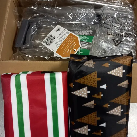 BOX OF APPROXIMATELY 5 ASSORTED ITEMS TO INCLUDE -9 piece air fryer accessories - novelty bags ETC