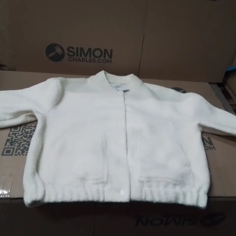 BOXED BRAND NEW APPROXIMATELY 5 SIMPLY BE FAUX WOOL BOMBER JACKET SIZE 18
