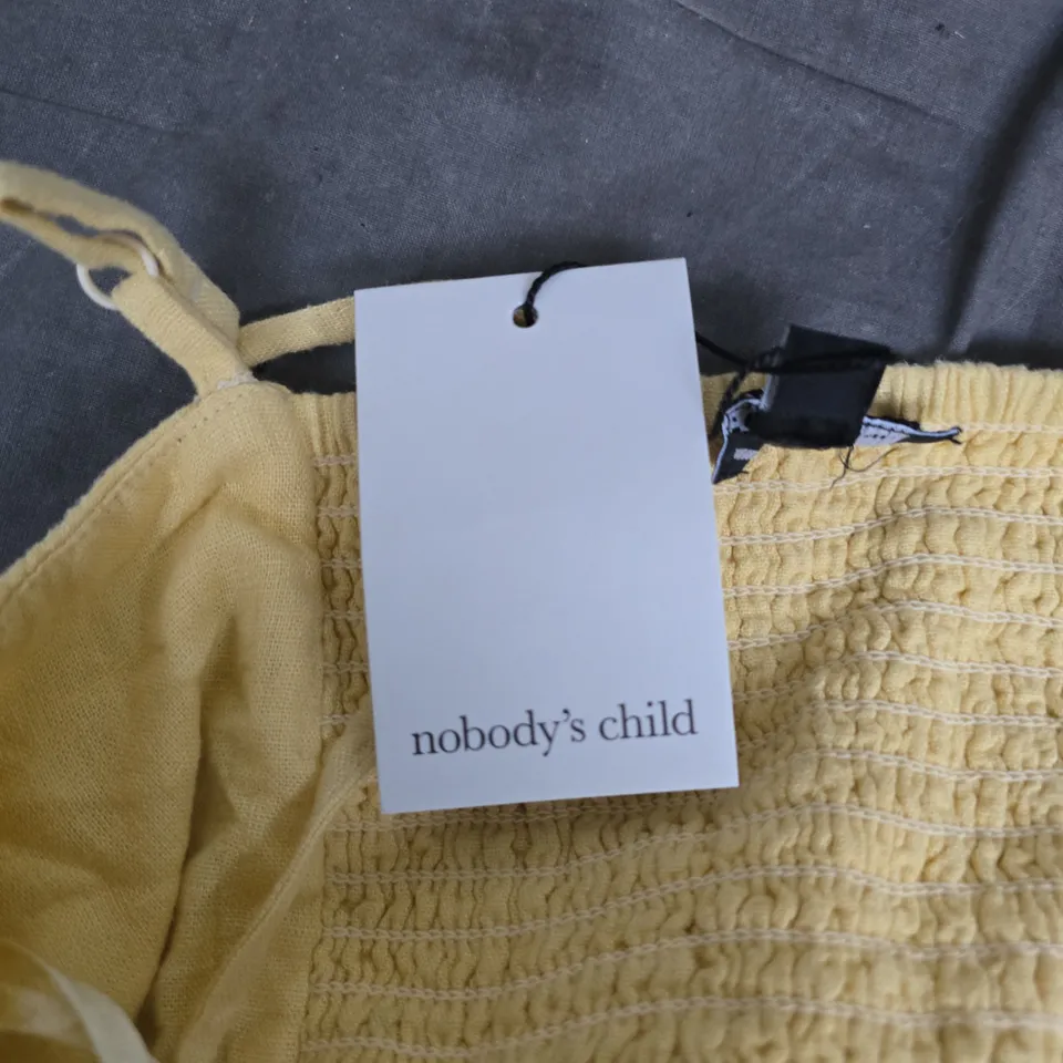 NOBODY'S CHILD MADDIE MIDI DRESS – UK 8 (EU 36, US 4) YELLOW (PLAIN)