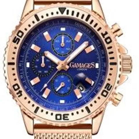 GAMAGES OF LONDON LIMITED EDITION HAND ASSEMBLED DOMINANCE AUTOMATIC ROSE BLUE