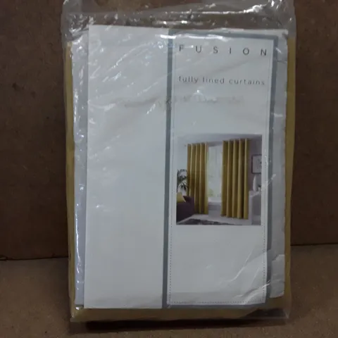 BRAND NEW FUSION FULLY LINED CURTAINS 168CM X 228CM (ORCHE)