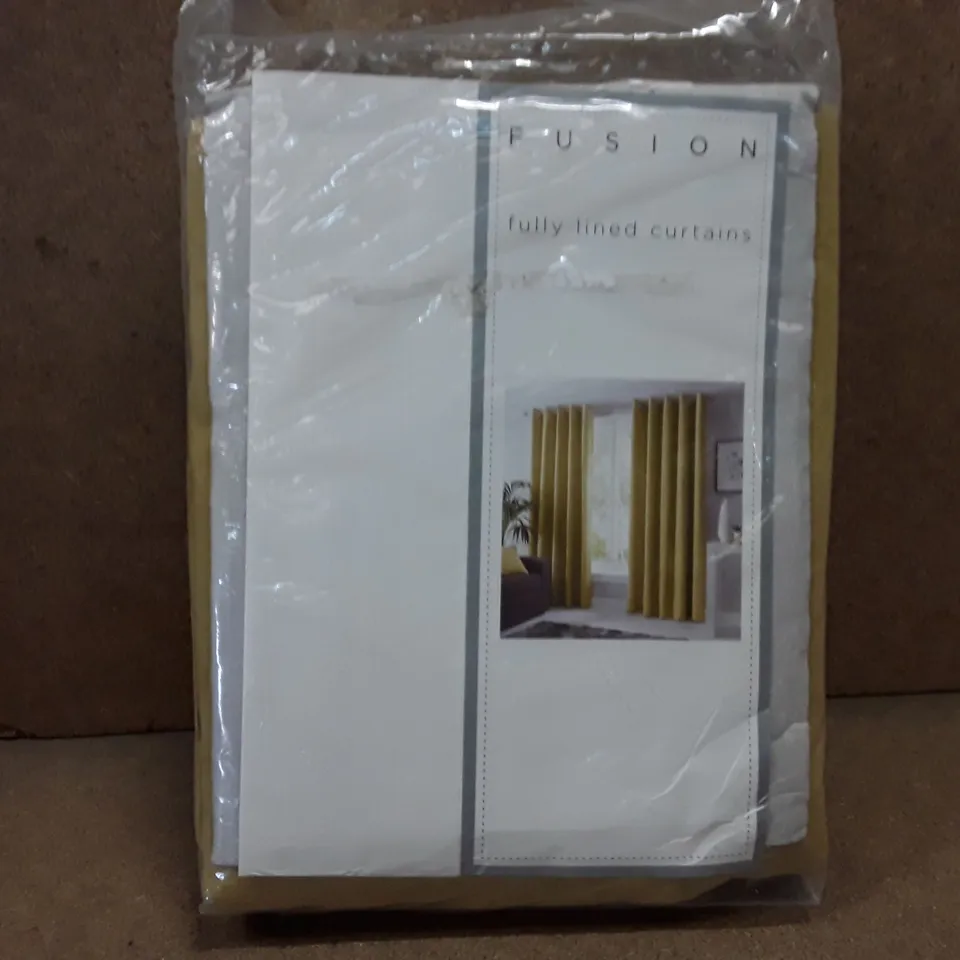 BRAND NEW FUSION FULLY LINED CURTAINS 168CM X 228CM (ORCHE)