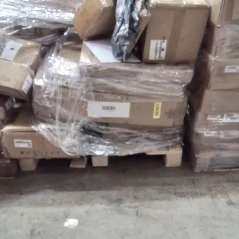 PALLET OF ASSORTED HOUSEHOLD GOODS AND PRODUCTS TO INCLUDE;10KG WEIGHTED BALL,COMPUTER DESK,DRILL BITS 