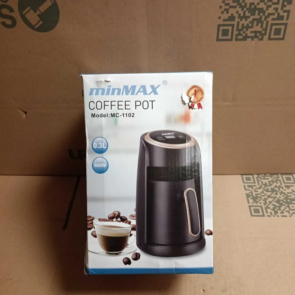 MINMAX COFFEE POT BLACK BOXED