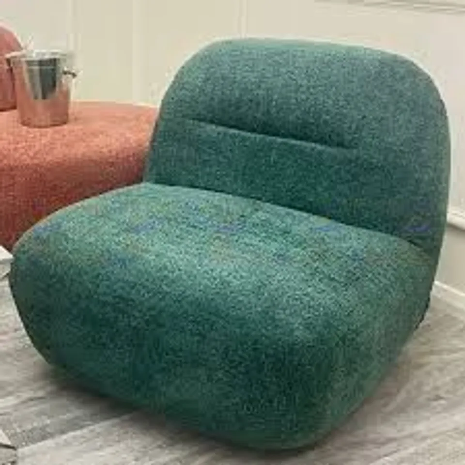 BRAND NEW BOXED MIAMI SWIVEL ACCENT CHAIR - EMERALD GREEN (1 BOX)