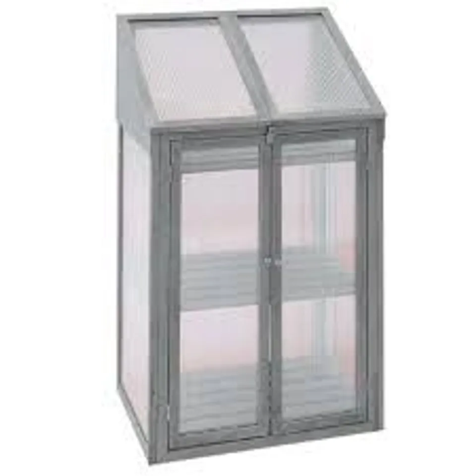 BOXED NEO GREY MINI GROWHOUSE GREENHOUSE COLD FRAME - MODEL 1 (1 BOX)