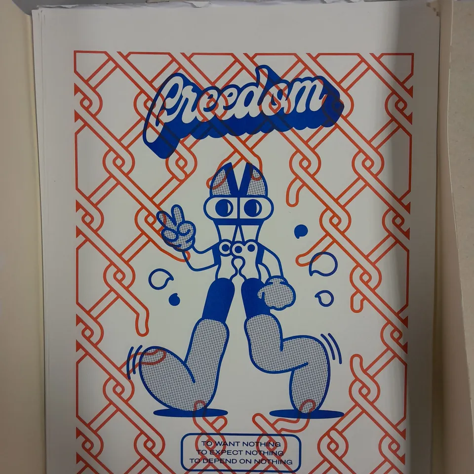 APPROXIMATELY 20 FREEDOM WALKING TOOL ART PRINTS 