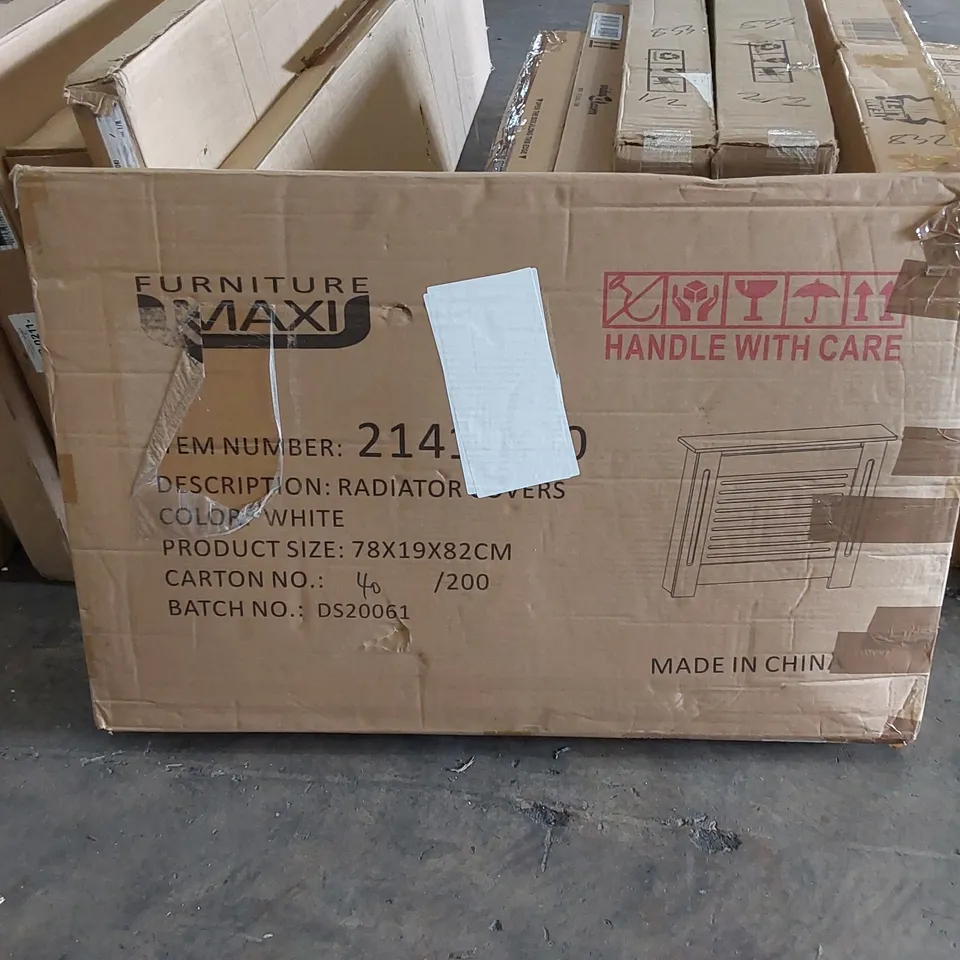 BOXED MAXI FURNITURE RADIATOR COVER IN WHITE (1 BOX)
