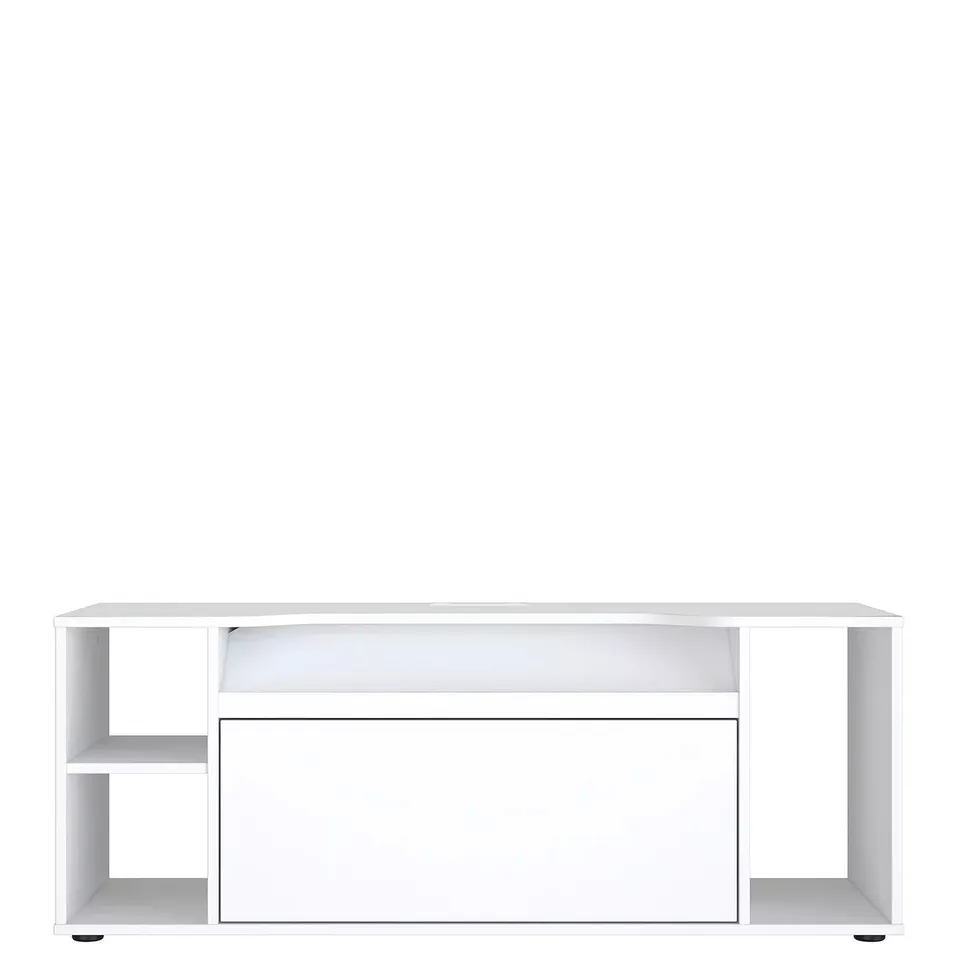 DYLAN WALL MOUNTED MEDIA/GAMING UNIT - WHITE BOXED