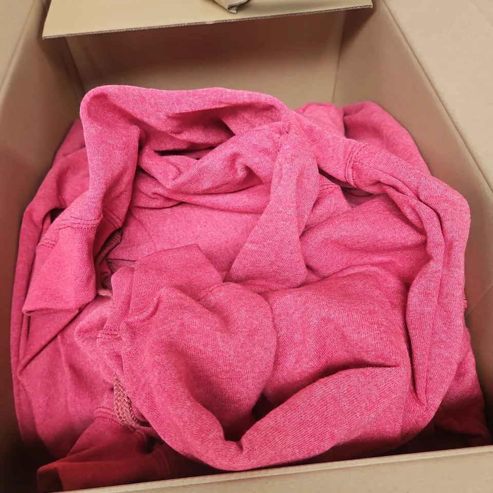 BOX OF ASSORTED HOODIES IN LARGE 
