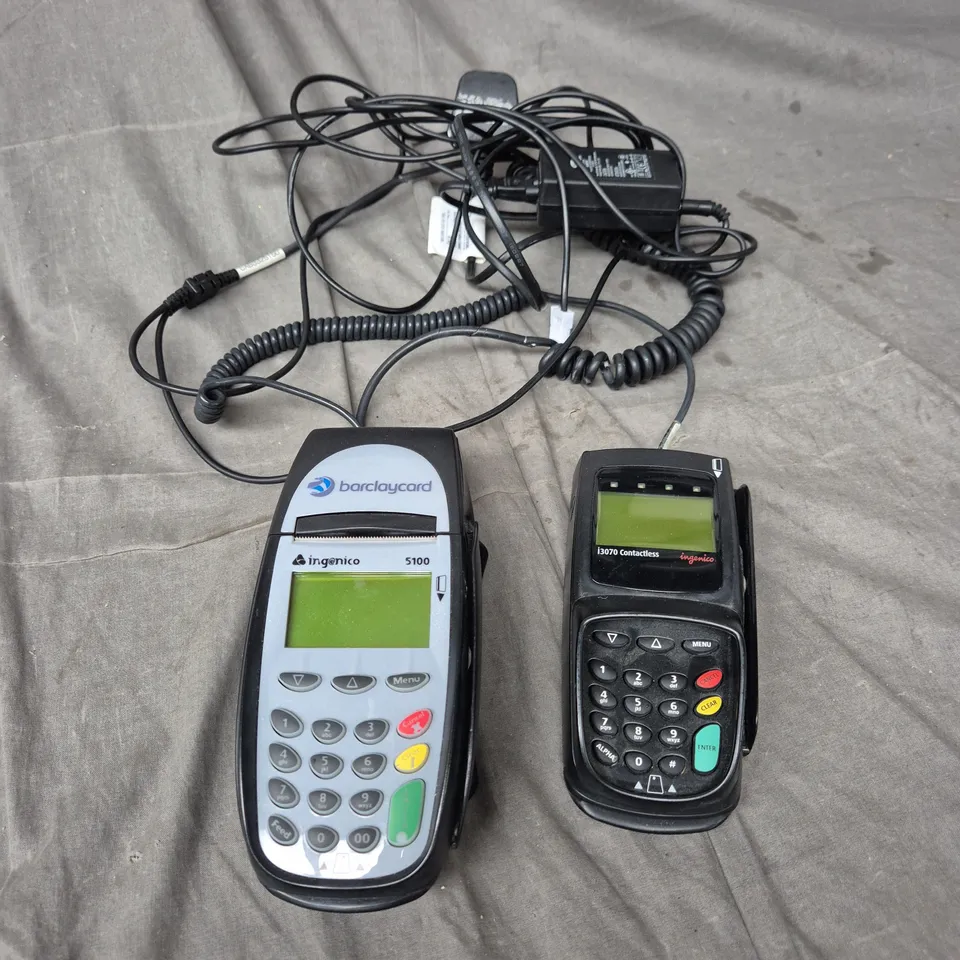 INGENICO I5100 (BARCLAYCARD) & INGENICO I3070 CARD PAYMENT TERMINALS – 2 UNITS