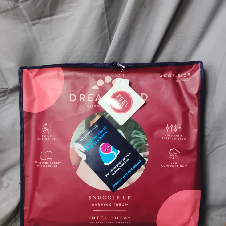 DREAMLAND INTELIHEAT SNUGGLE UP WARMING THROW – LARGE BLANKET