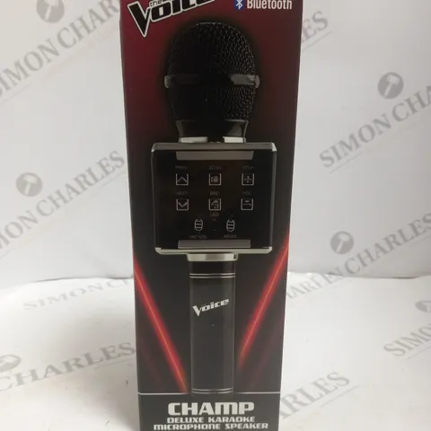 SEALED THE VOICE BLUETOOTH CHAMP DELUXE KARAOKE MICROPHONE SPEAKER