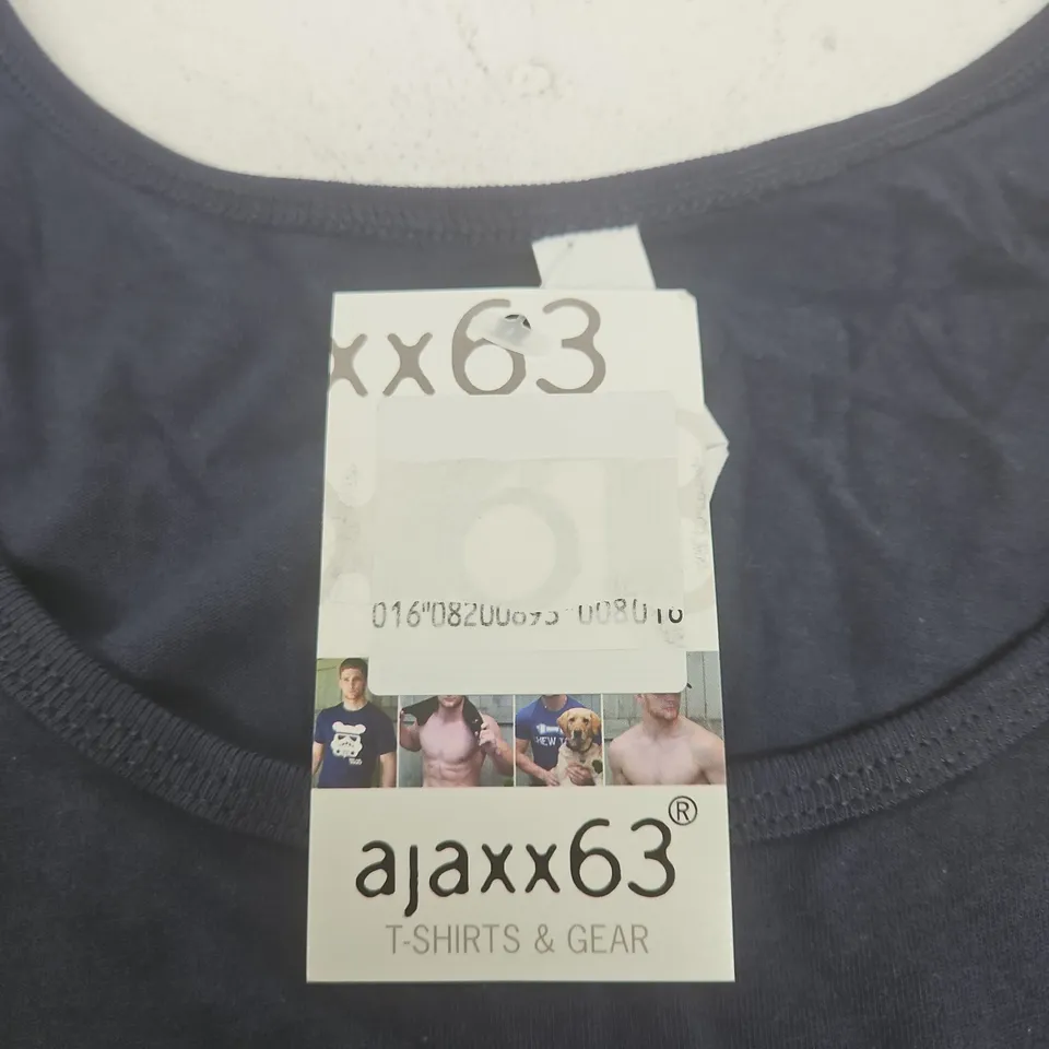 AJAXX63 TANK TOP – DAMN DADDY! BLACK SLEEVELESS T‑SHIRT, XL