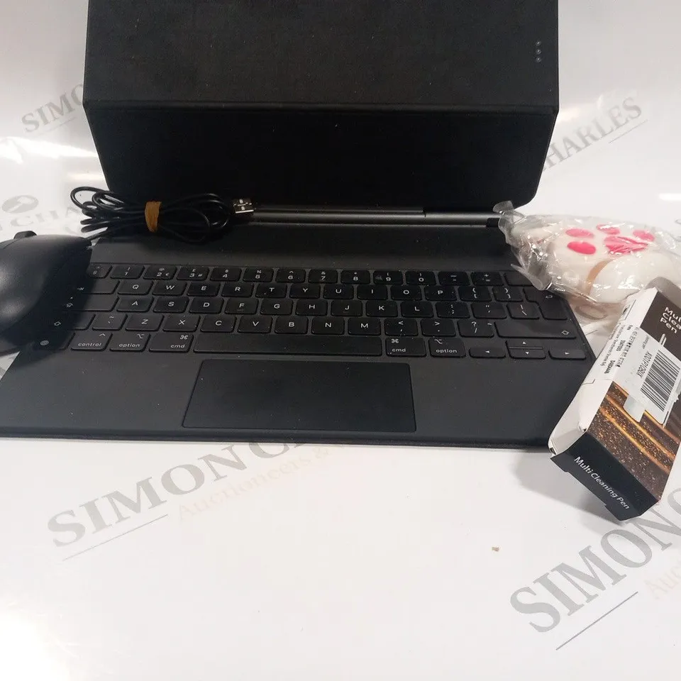 ASSORTED ELECTRICAL PRODUCTS TO INCLUDE; MOUSE, MULTI CLEANING PEN AND KEYBOARD ATTACHMENT
